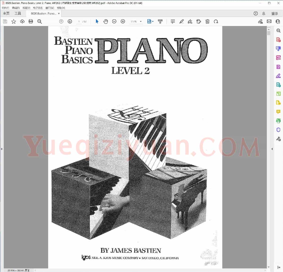 巴斯蒂安钢琴基础教程第二级钢琴Wp202.pdf