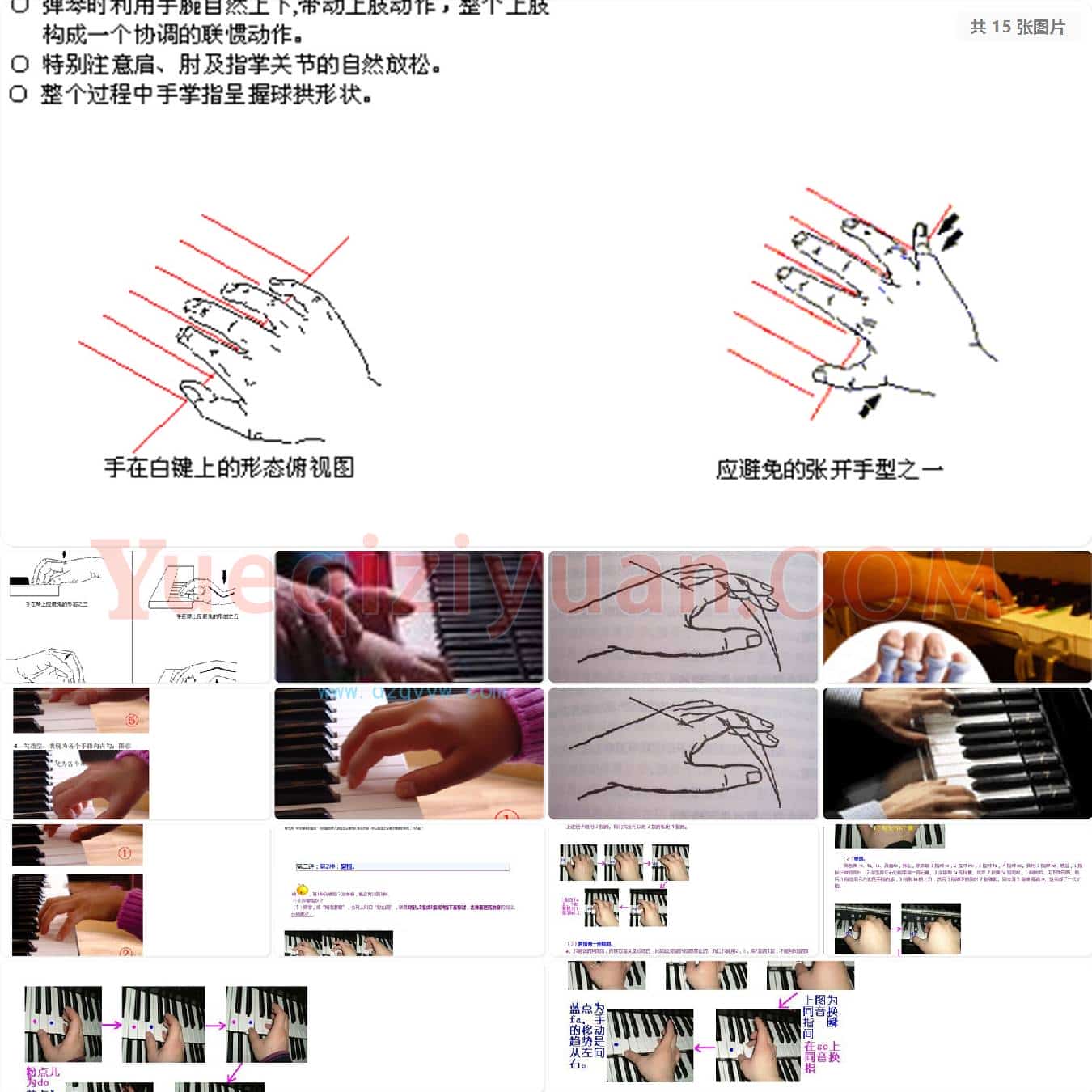 电子琴教程指法与手型图解